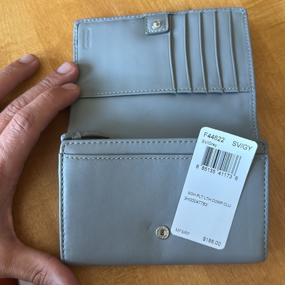 Women’s Coach Wallet Gray - Picture 4 of 5